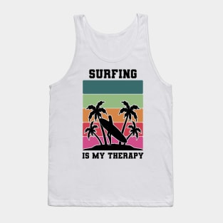 Surfing Is My Therapy Tank Top